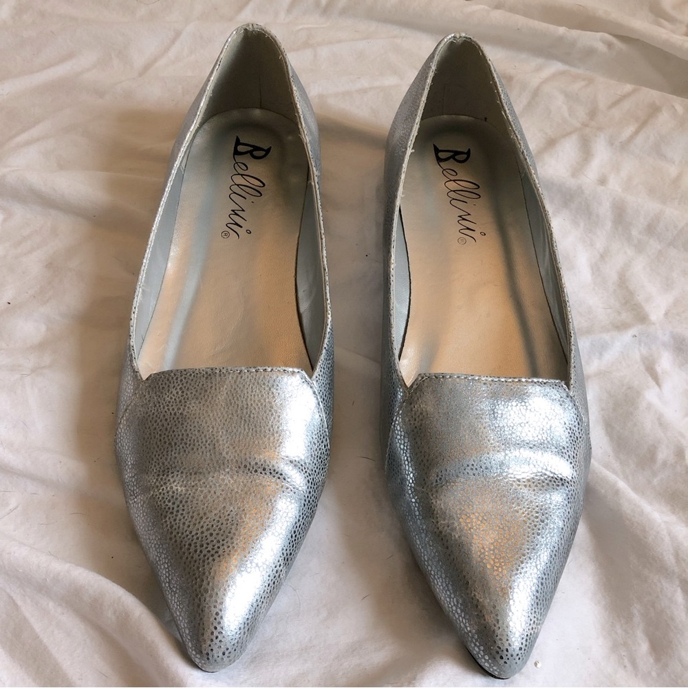 BELLINI Flora Silver Pointed Toe Slip-on Loafer - Picture 2 of 13